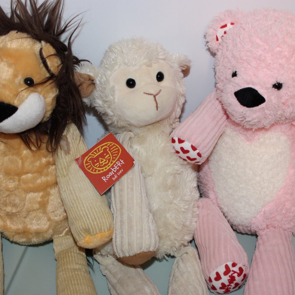 3 Scentsy Buddy & Scent Packets Lamb, Teddy Bear, and Roarbert the Lion - Picture 2 of 10